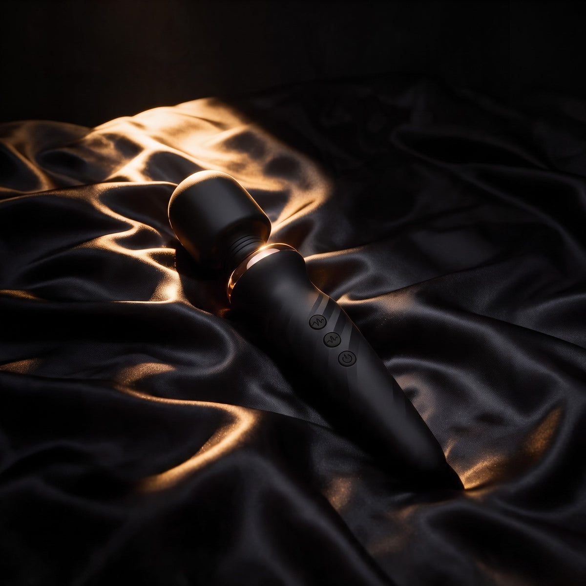 Velvet Sin shown on silk in warm candlelight