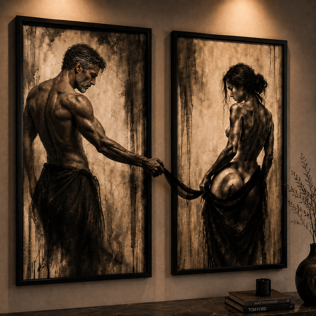 Connection framed fine-art print by La Nuit
