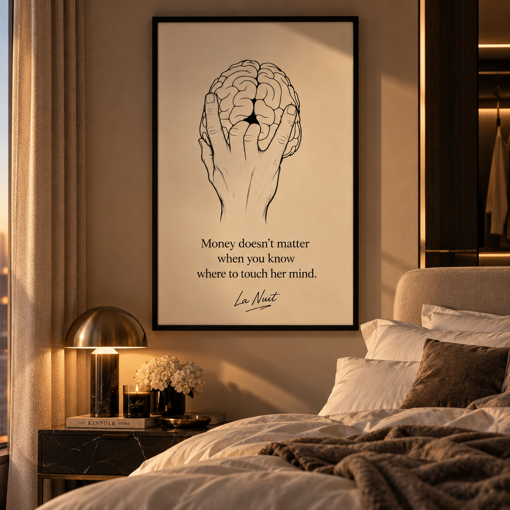 Mind Games by La Nuit displayed in a bedroom