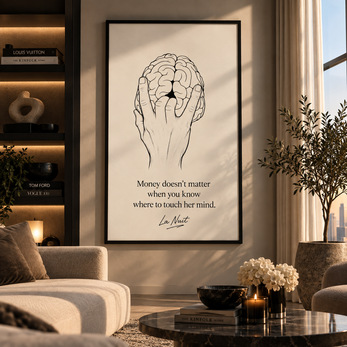 Mind Games by La Nuit displayed in a living room